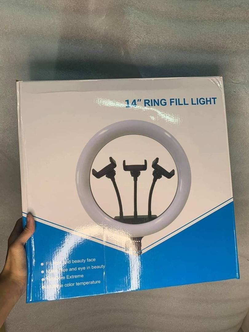 36cm bulb type Ringlight PREMIUM set with Stand (Category: Lighting & Studio Equipment) located in Pasig City. Submitted by gemma_00 (Listing ID 1155543447, Image 3). Description: 36cm Bulb type ringlight PREMIUM Set with stand -with 3 cp holder -with dimmer switch -adjustable color temperature -stand up to 6ft Onhand ❤️ ❗₱1,500 💥Cash on Delivery within Metro Manila and Nearby Areas with Shipping fee.