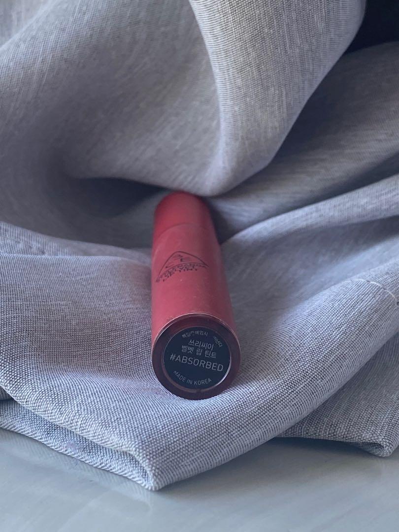 3CE Velvet Lip Tint in #Absorbed, Beauty & Personal Care, Face, Makeup ...