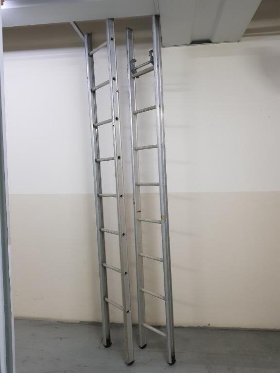 8 Steps X 2 Extendable Ladder (Heavy Duty Grade loading), Furniture ...
