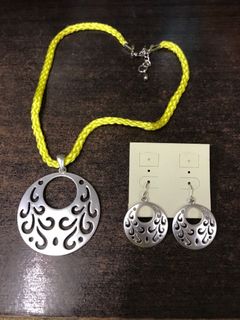 女裝 復古 簡約頸鏈項鏈 耳環套裝16吋 Bohemian Vintage Metal Necklace earring set choker for Women Ethnic Chain Necklaces Pendant 16‘’64213877523075110