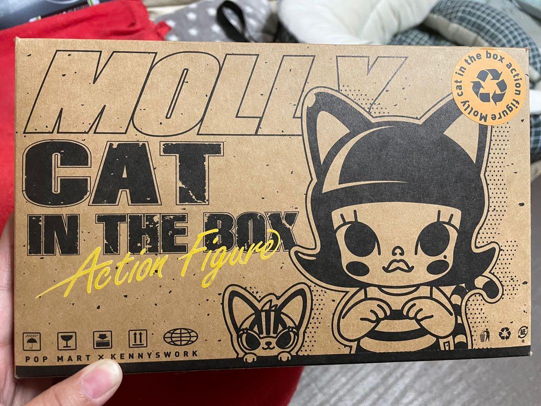 全新) Pop Mart Molly 紙箱貓Cat in the box 可動人偶Action Figure 