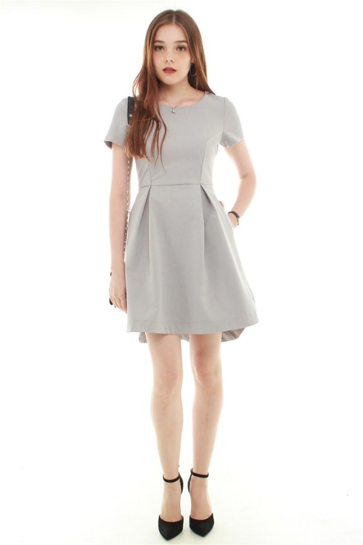 Pleated work dress sale