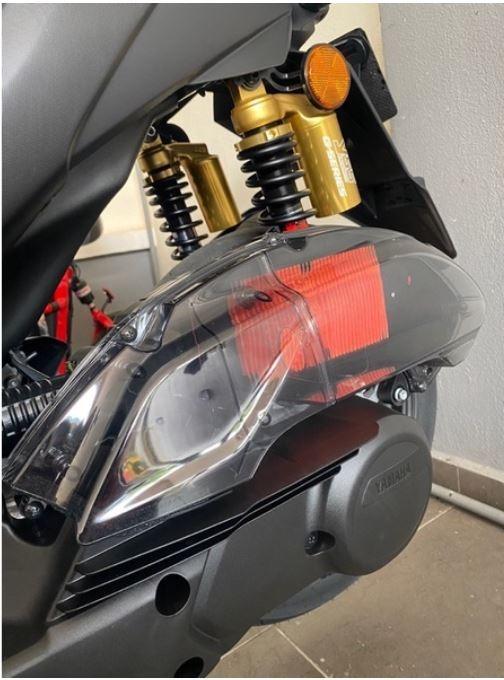 AIR FILTER COVER AIRBOX NVX 155 V2 / AEROX 155 V2 2021 *** SMOKE