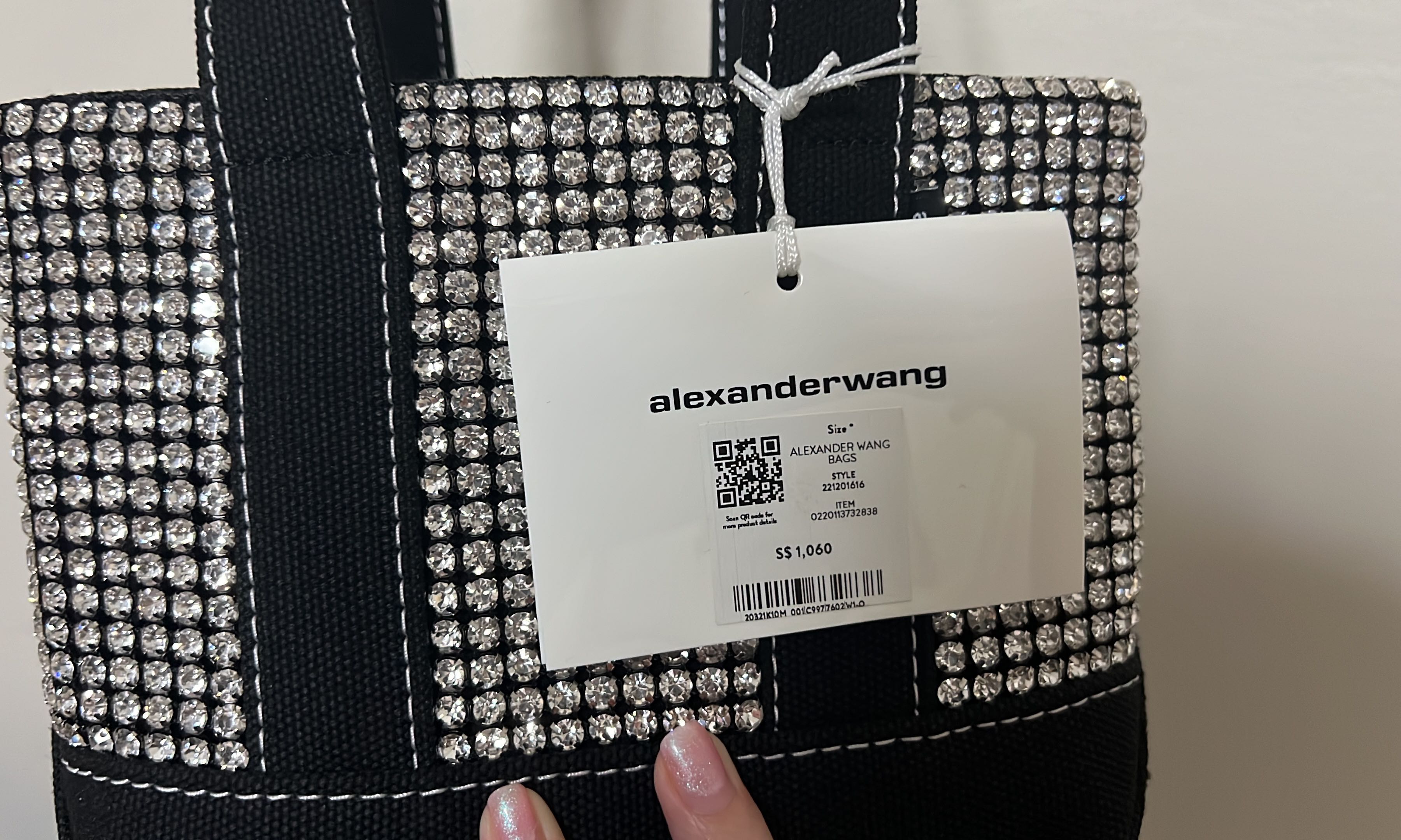 Alexander Wang cruiser crystal mini tote Luxury Bags Wallets
