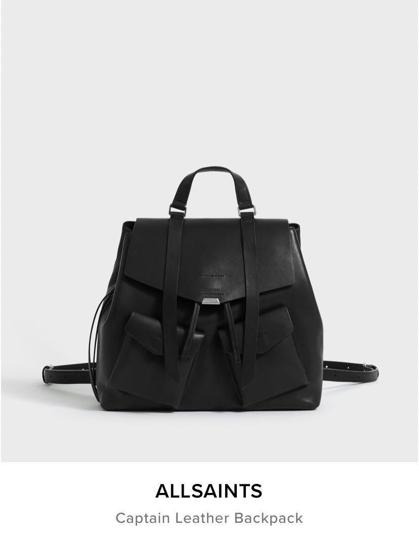 Allsaints leather backpack new arrivals