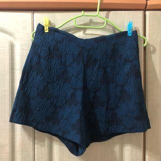ASOS Floral Print Skorts in Blue
