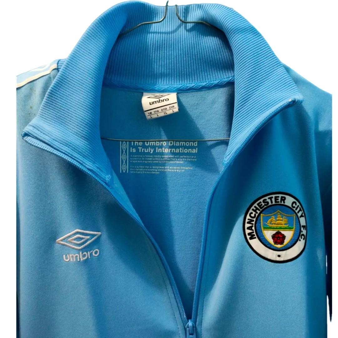 AUTHENTIC UMBRO RETRO MANCHESTER CITY DIAMOND SERIES TRACK TOP