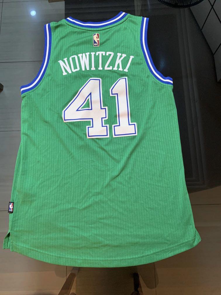 Dirk Nowitzki Adidas Dallas Mavericks Authentic Pro Cut Rev 30