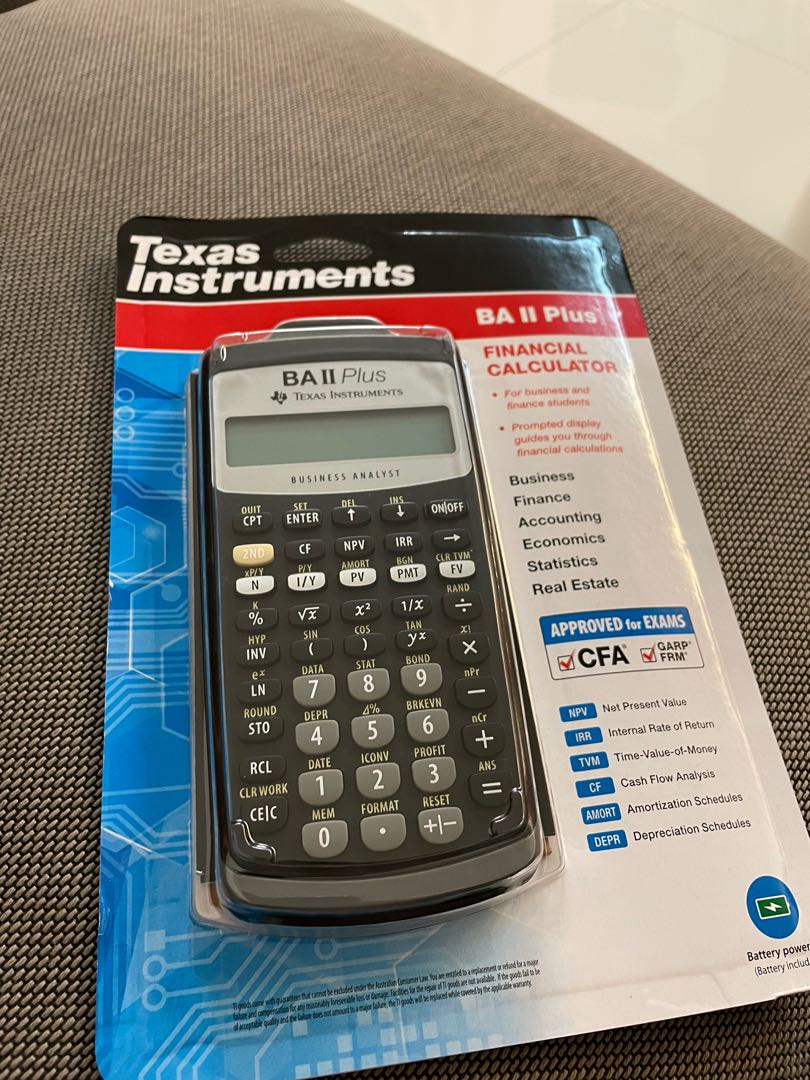 Ba II Plus - Texas Instruments, Hobbies & Toys, Stationery & Craft ...