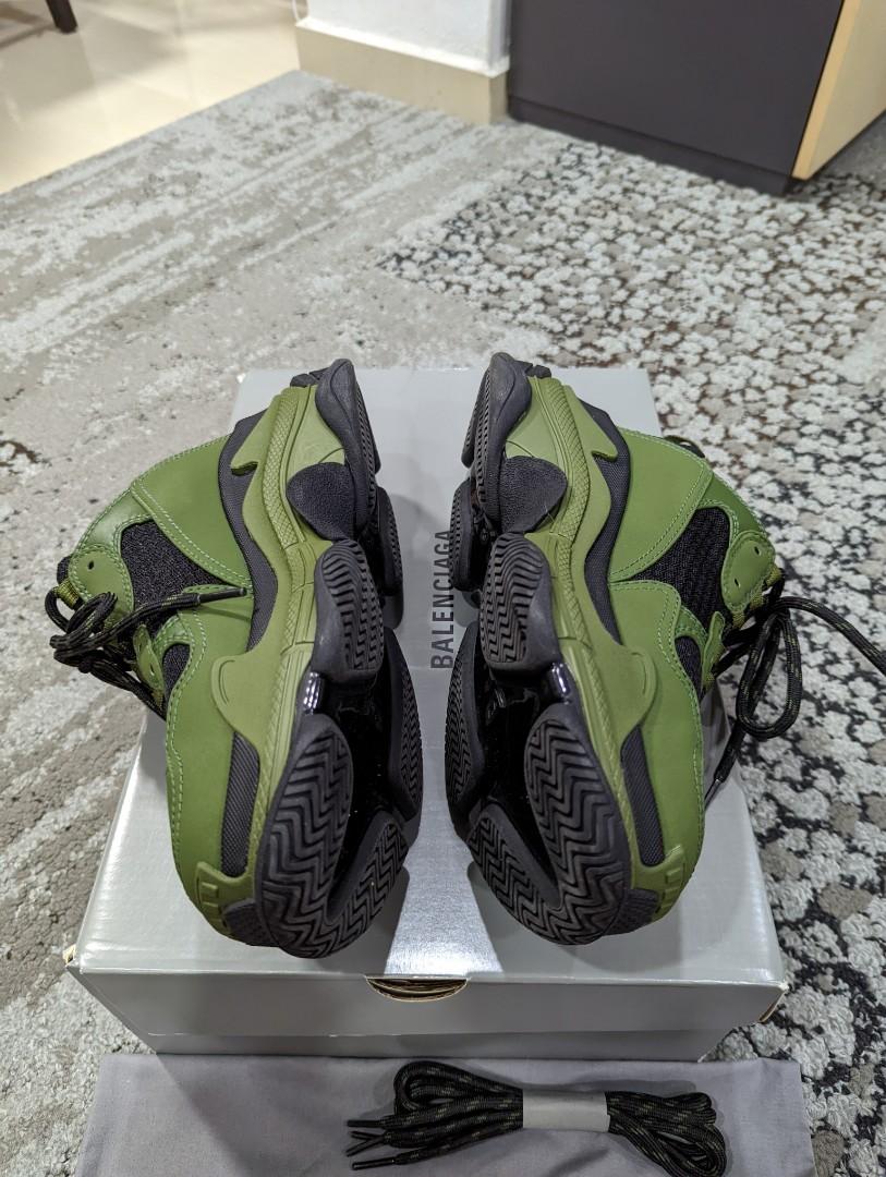 Balenciaga Triple S Sneakers in olive green for Sale in Fayetteville NC   OfferUp