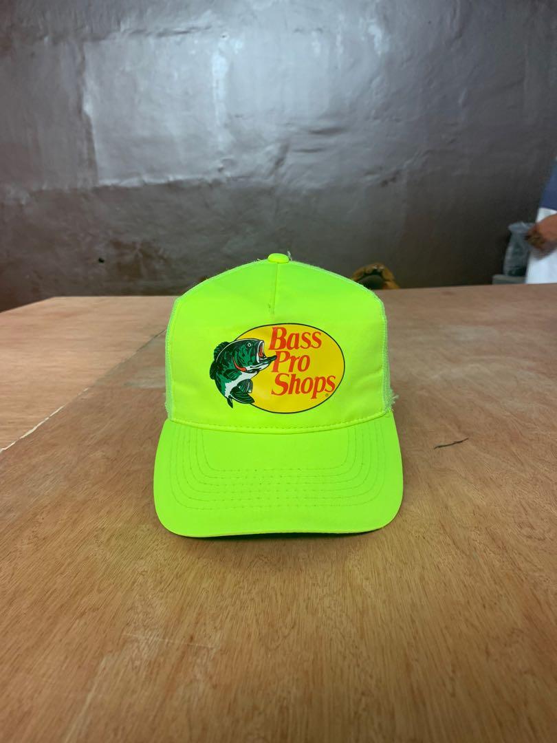 Bass pro trucker cap neon green, Men's Fashion, Watches & Accessories, Caps  & Hats on Carousell