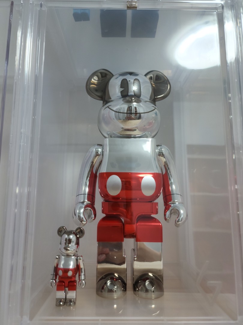 Bearbrick Mickey Mouse and Devil Robot - bear brick bape supreme