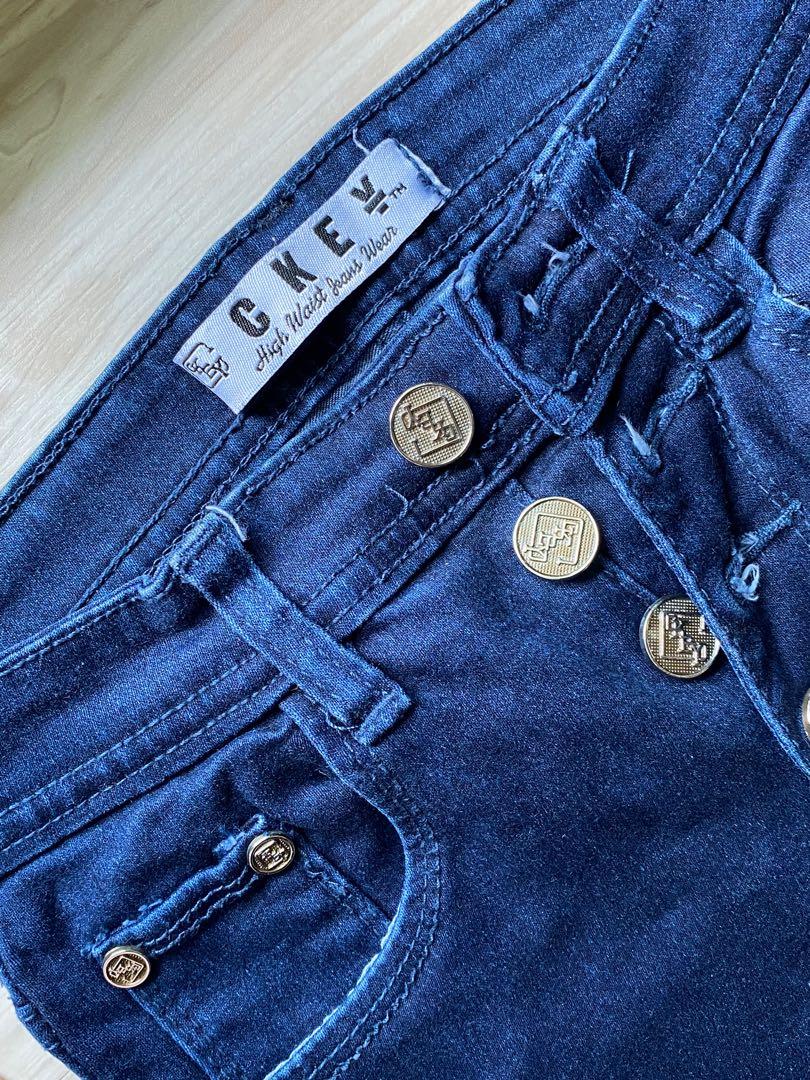 Blue Jeans Super High Waisted, Fesyen 