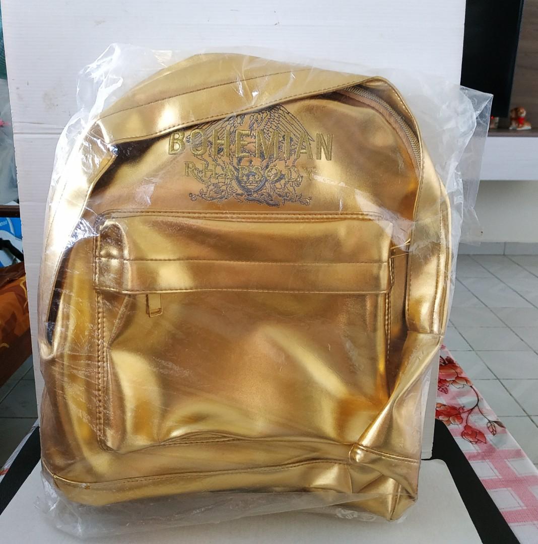 Bohemian Rhapsody Limited Edition Gold Backpack Men s Fashion Bags Backpacks on Carousell