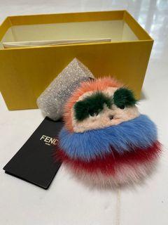 Fendi Fox Mink Fur Flower Bag Charm