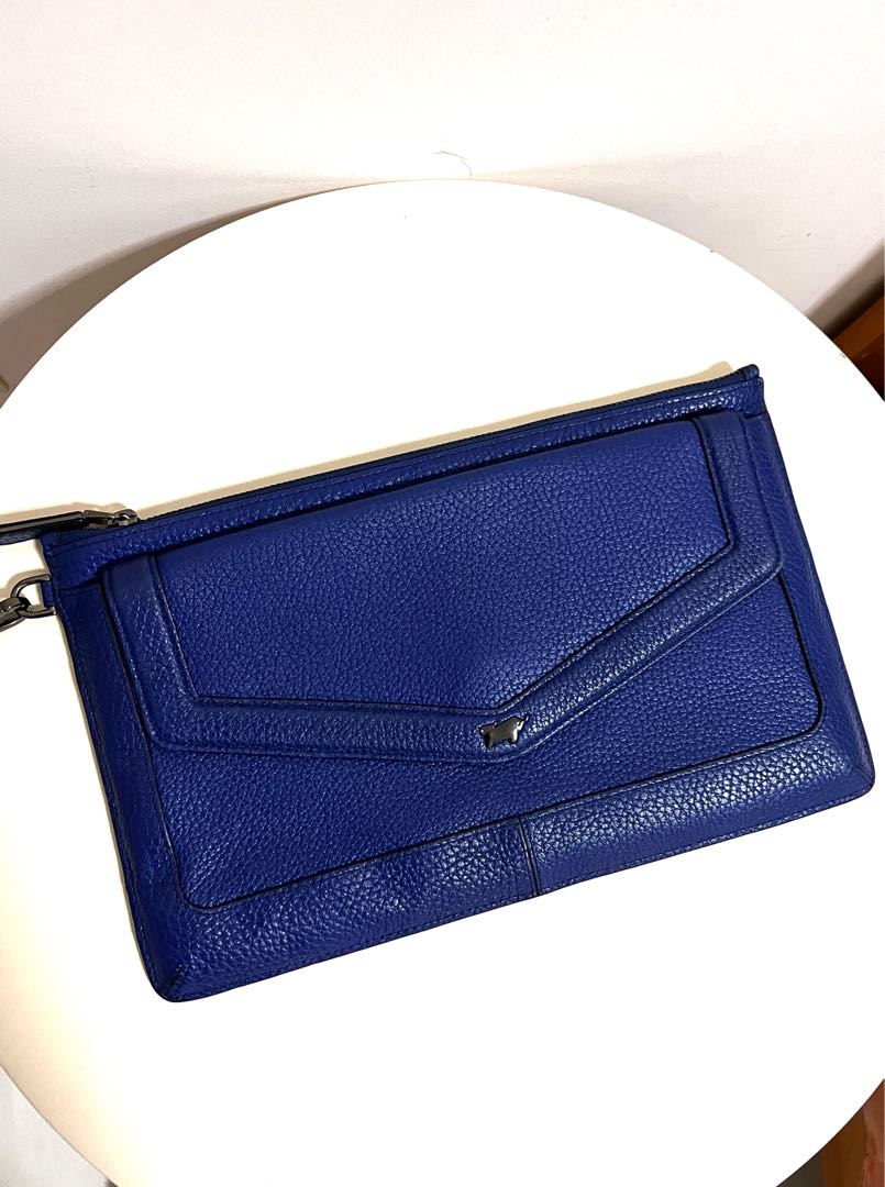 Braun Buffel blue clutch, Women's Fashion, Bags & Wallets, Clutches on ...