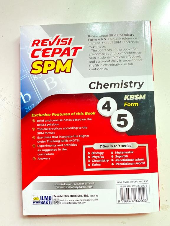 buku rujukan chemistry / chemistry reference book ilmu bakti, Hobbies
