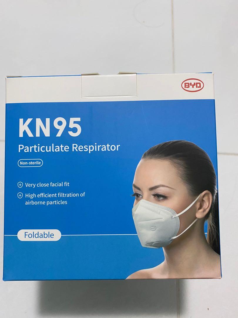 BYD KN95 Particulate Respirator Masks, Health & Nutrition, Face Masks ...
