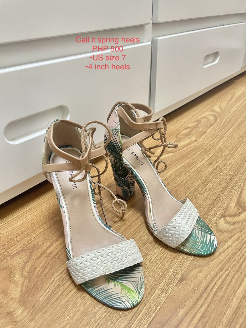 Call it spring floral heels hot sale