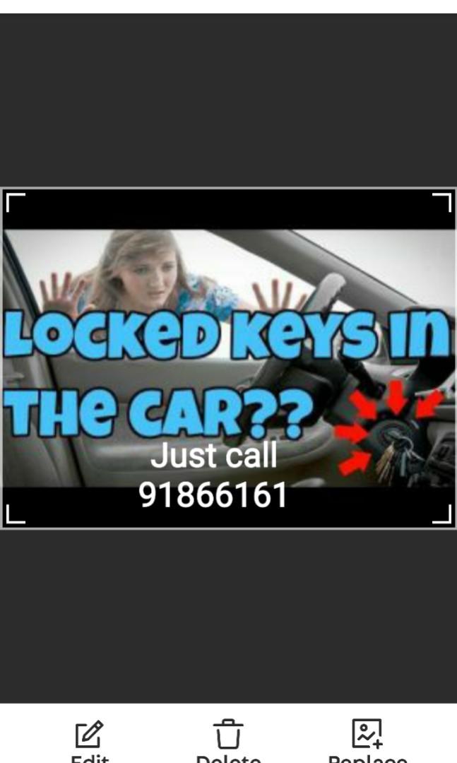 Emergency car locksmith car door unlock service. call 91866161