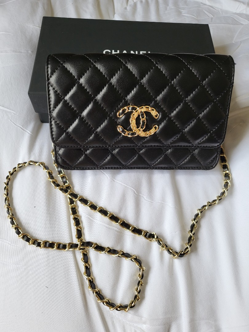 Chanel Black Caviar WOC Vintage, Luxury, Bags & Wallets on Carousell