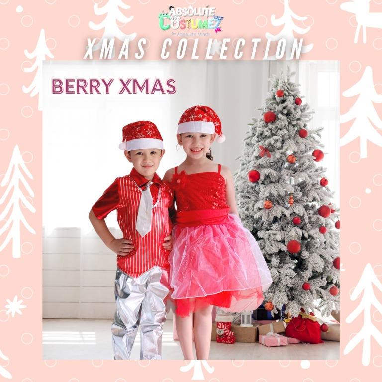 Christmas Party Dinner Smart Wear Costume Boys Girls Holiday Wonderland Shirt Pants Tutu Dress Glitter Shiny IT1883