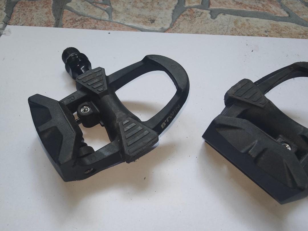 Btwin clipless pedals top
