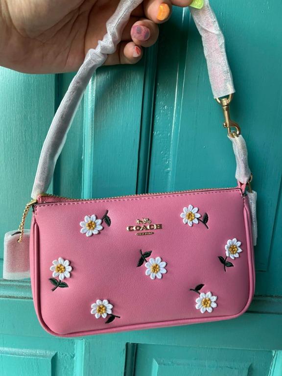 Coach pink flower 2025 purse