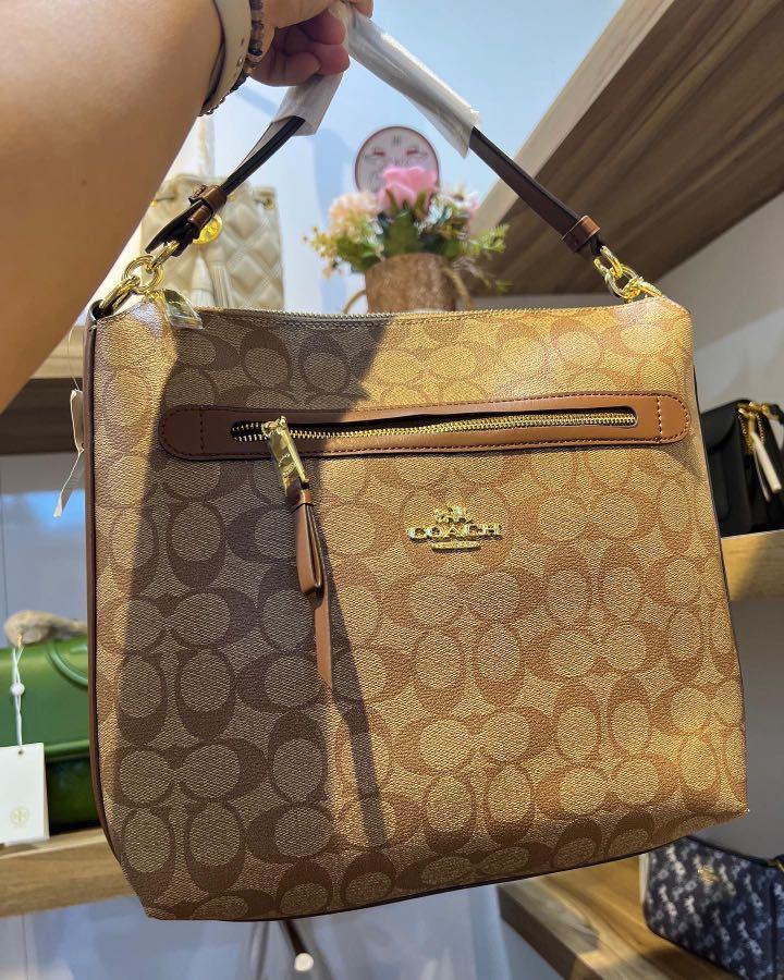 Coach Mae File Crossbody Bag in Signature Canvas