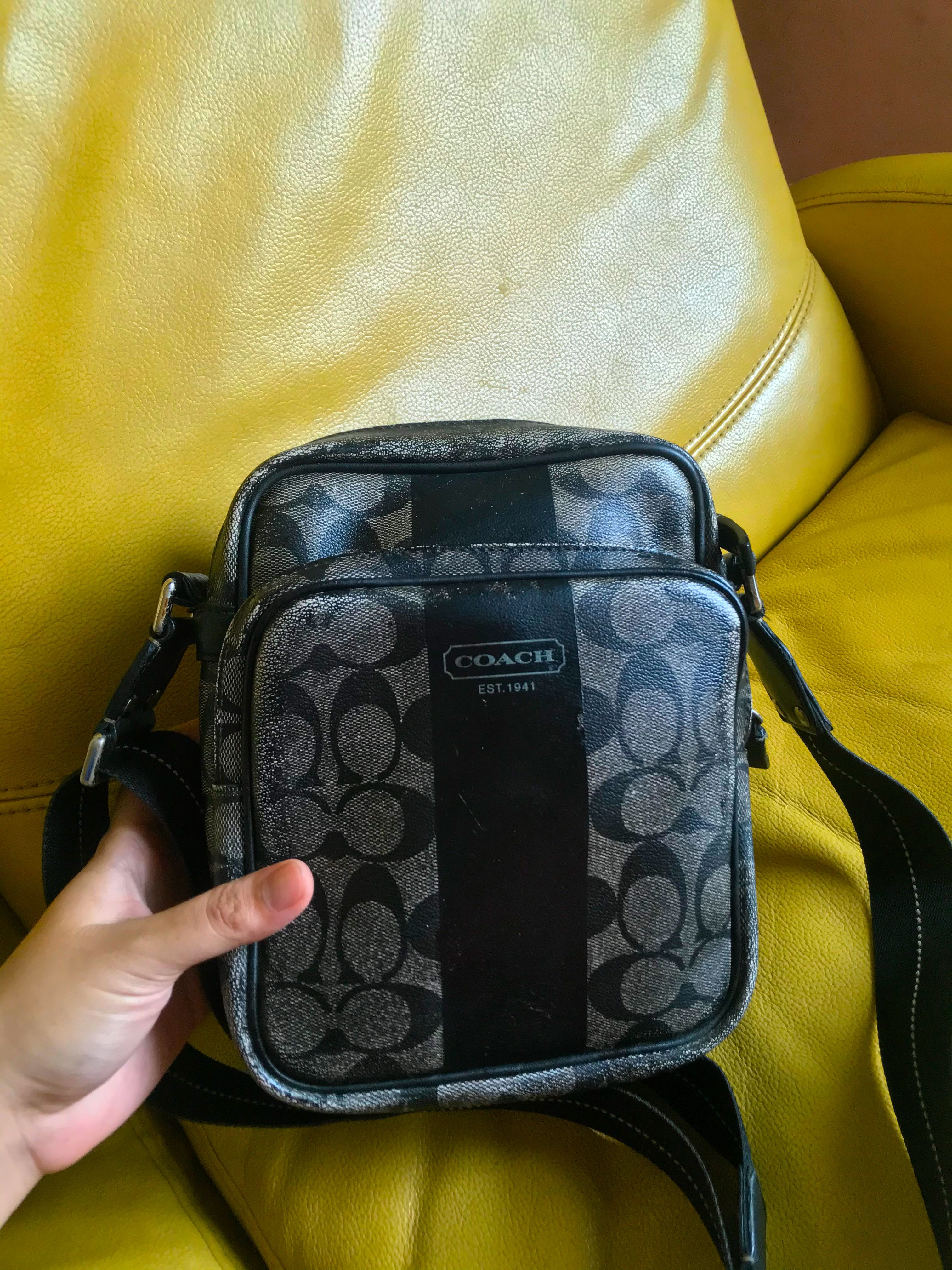 Coach Sling Bag amazon, Men's Fashion, Bags, Sling Bags on Carousell