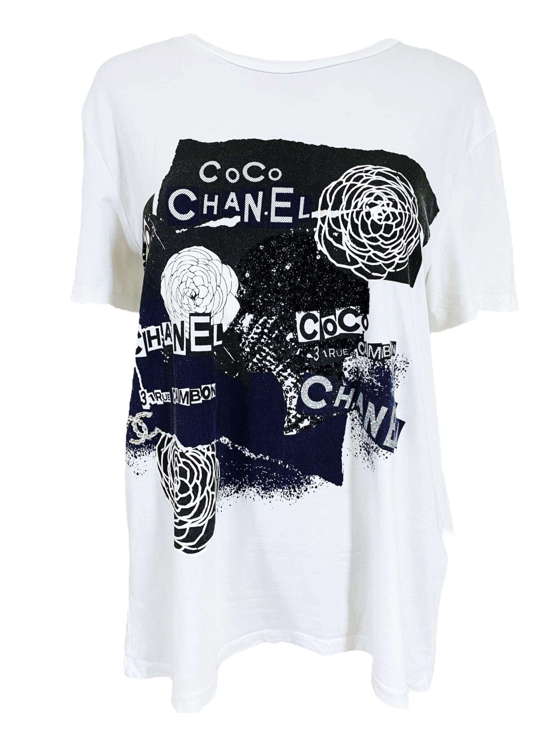 ATIQ COCO CHaNEL TShirt for Women Black  Size M  Buy Online at Best  Price in KSA  Souq is now Amazonsa Fashion