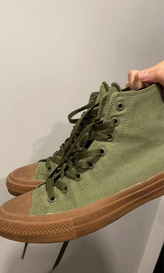 Converse Lunarlon High army green Men s Fashion Footwear