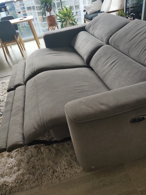 Custom made Recliner Sofa in mint condition (worth 3k), Furniture
