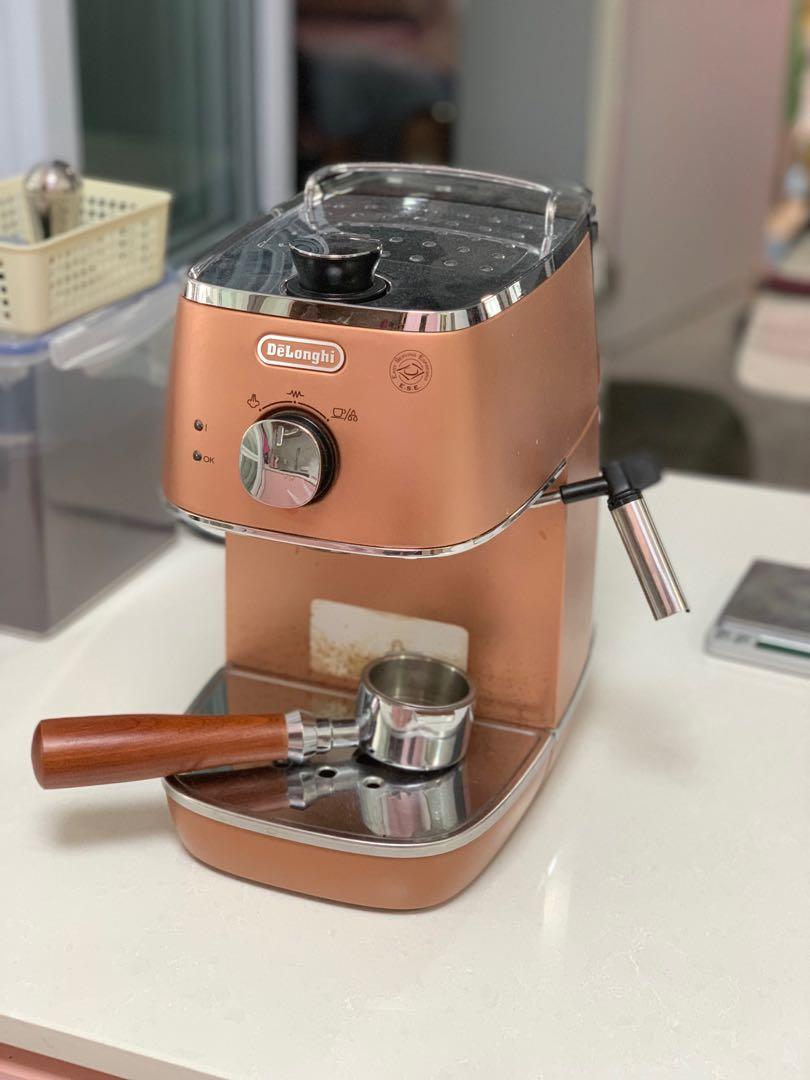 Delonghi copper coffee top machine