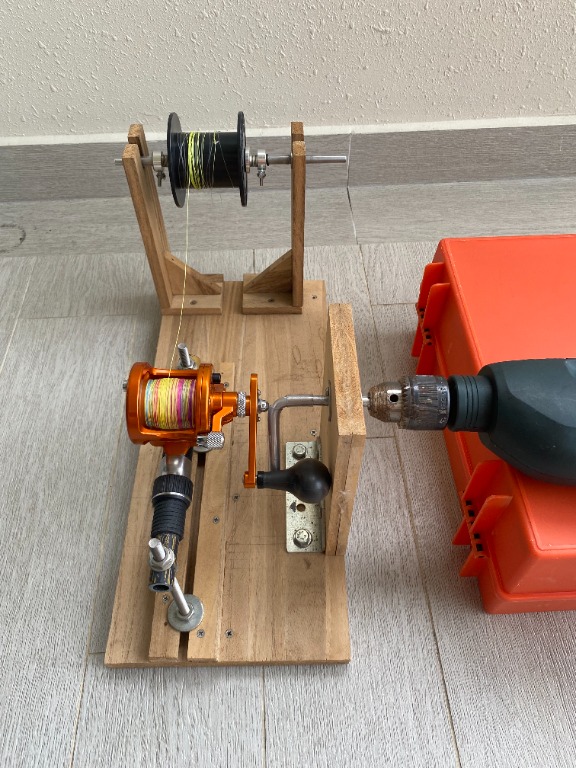drill fishing reel spooling station Gonex Line Spooler Great for spinning or casting reels Berkley Portable Line Spooler Max