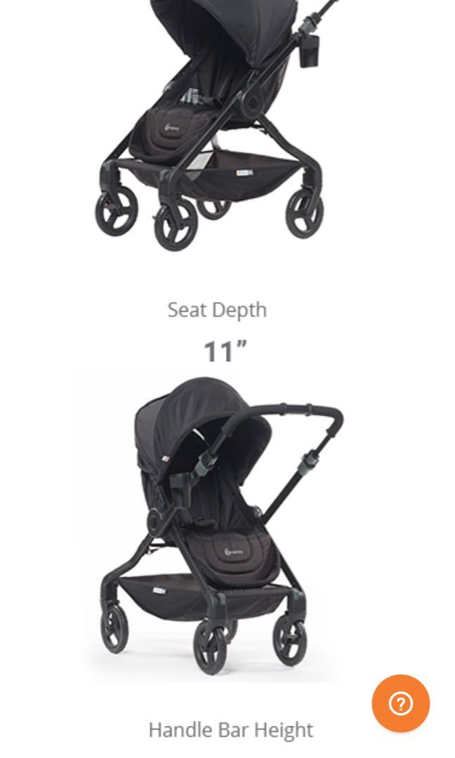 180 reversible stroller black top