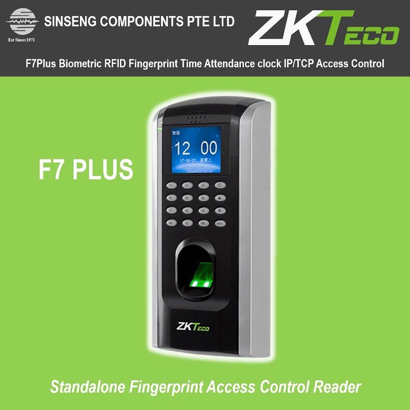 F7Plus ZKTeco Reader Door Access Biometric Fingerprint Time Attendance