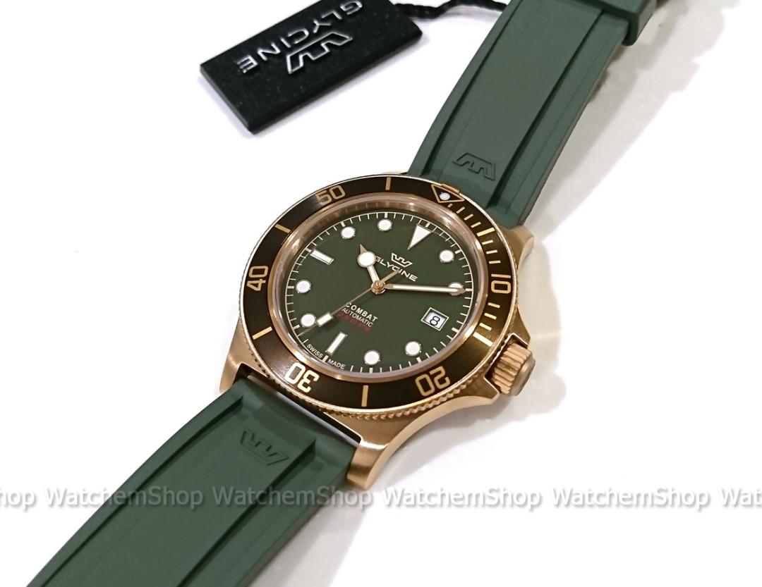 Glycine combat sub hot sale bronze automatic watch