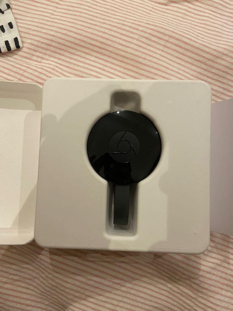 Google Chromecast G2 never used (Category: Media Streamers & Hubs) located in Taguig. Submitted by donjon01 (Listing ID 1155700220, Image 2). Description: Never used google chromecast G2, some dirt on box but item is in perfect condition. bought from datablitz in 2016 and gifted to my mom but she never used it lol.