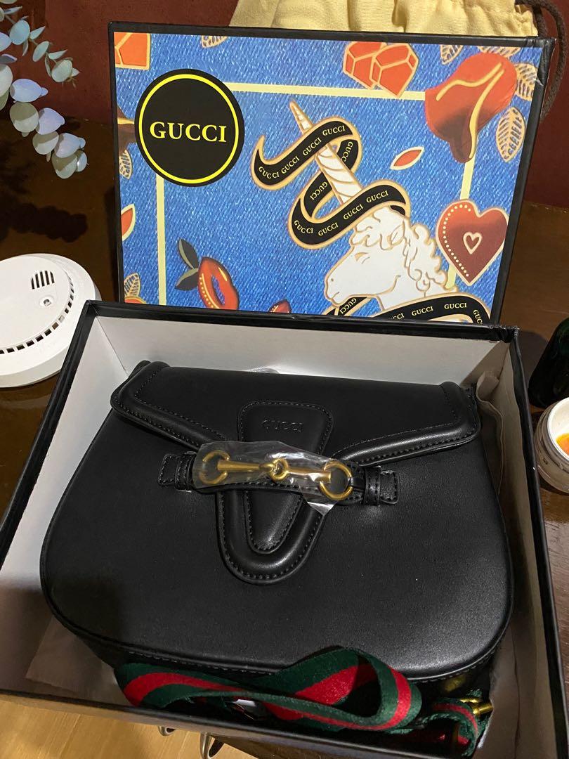 Gucci Black Saddle Bag