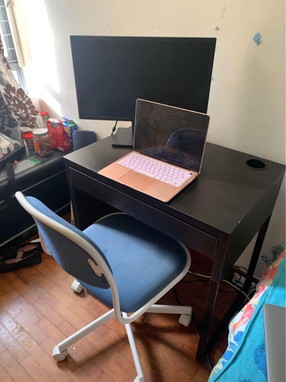 Ikea Desk and Chair Set, Furniture & Home Living, Furniture, Tables