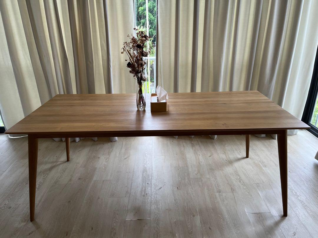 Karpenter vintage rectangular dining table, Furniture & Home Living