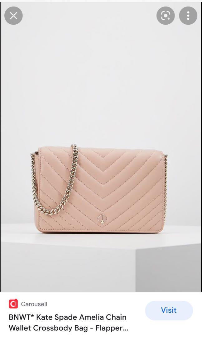 Kate Spade Amelia Chain Wallet Crossbody Bag, Women's Fashion, Bags &  Wallets, Purses & Pouches on Carousell