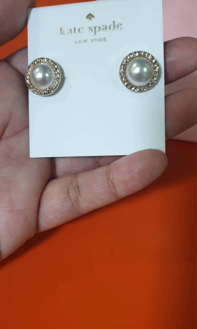 Kate spade new york bright ideas pave halo stud earrings store
