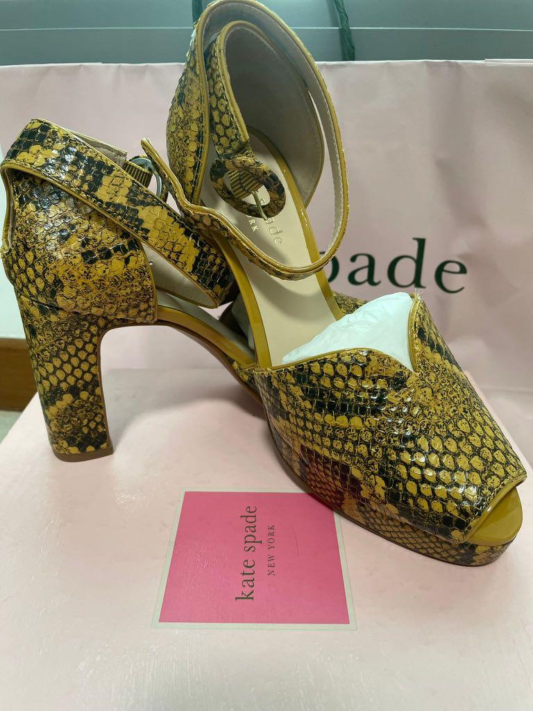 Kate spade gold heels on sale