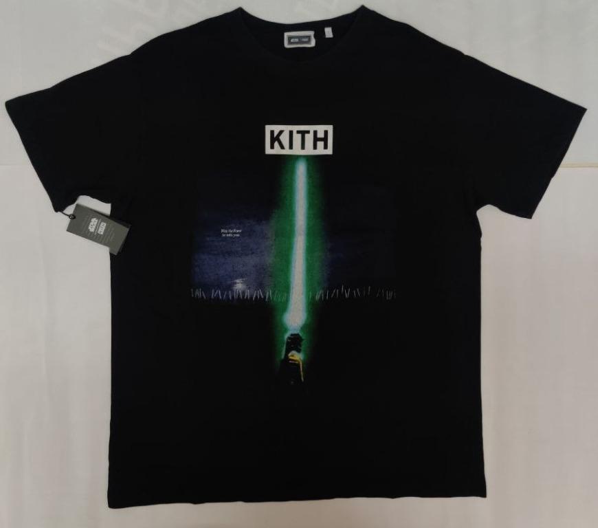 🆕KITH STAR WARS Jedi Vs Sith Vintage Tee Black, Men's Fashion