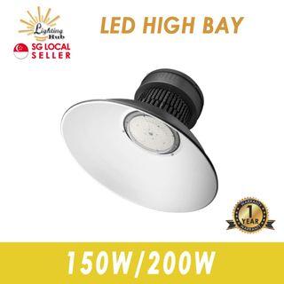 LED HIGH BAY WITH HOUSING / FACTORY LIGHT / INDUSTRY LIGHT / WAREHOUSE LIGHT / 150W 200W / SUPER BRIGHT 