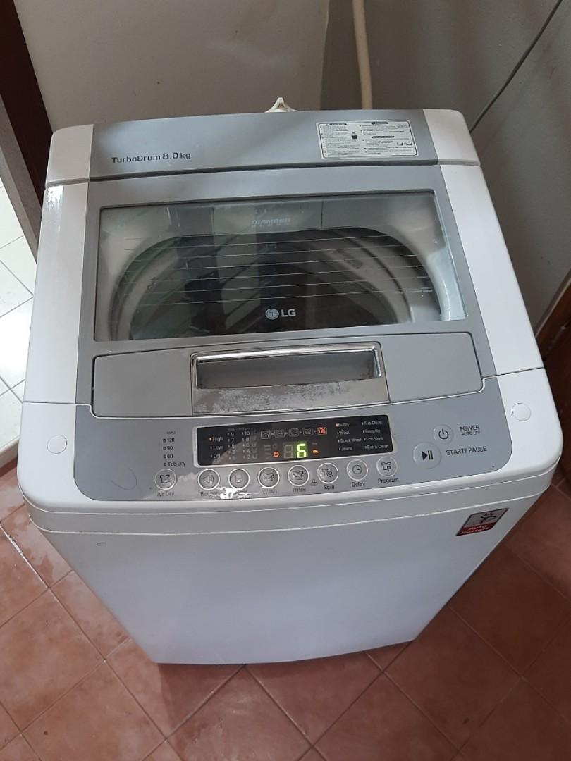 LG Turbo drum 8 kg Washing Machine, TV & Home Appliances, Washing
