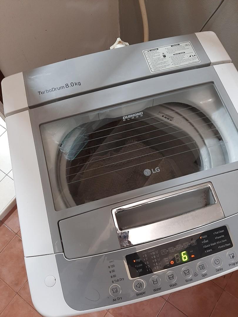LG Turbo drum 8 kg Washing Machine, TV & Home Appliances, Washing