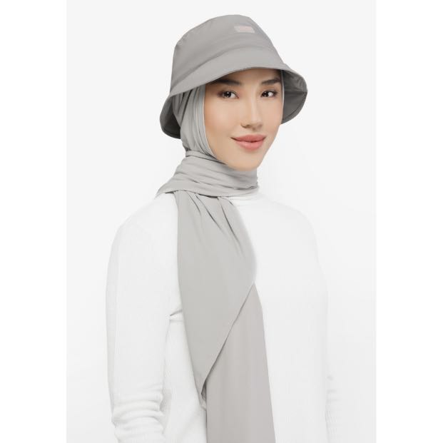 LILIT Bucket Hat Hijab - Grey, Women's 